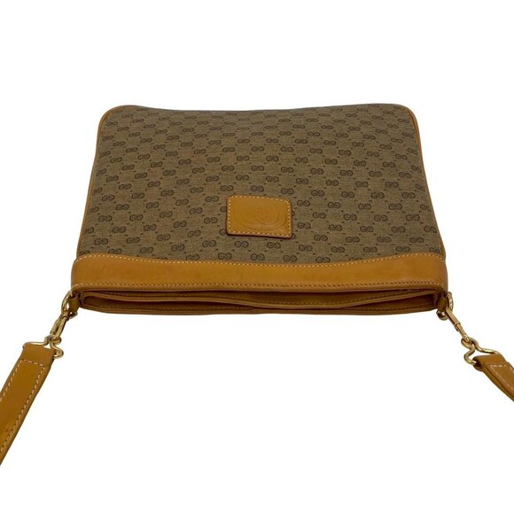 GUCCI Brown Leather Shoulder Bag - Picture 4 of 9
